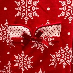 Laura Ashley Red Snowflake Pajama Set